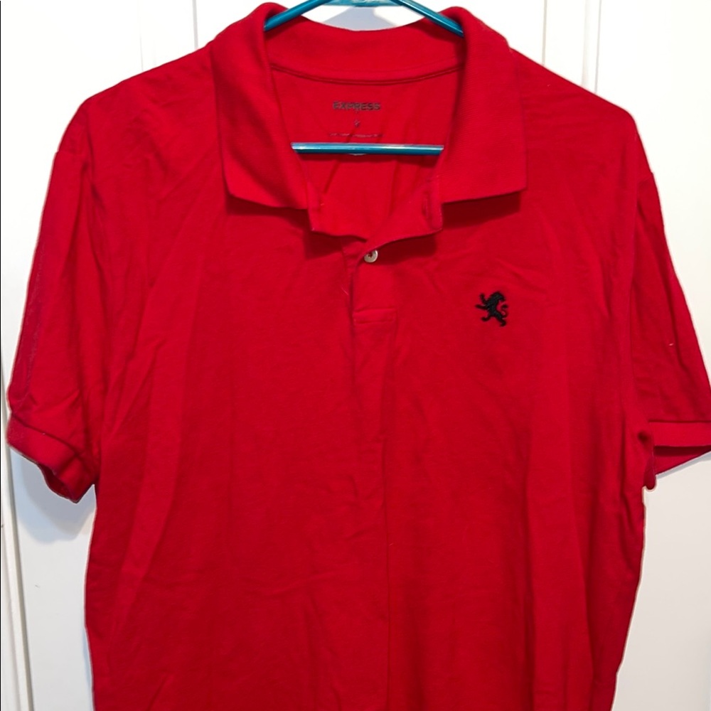 Express Red Polo Shirt Classic Style